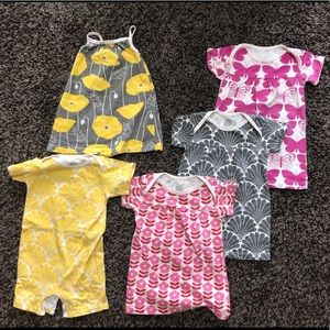 6 month winter water factory dress and romper lot